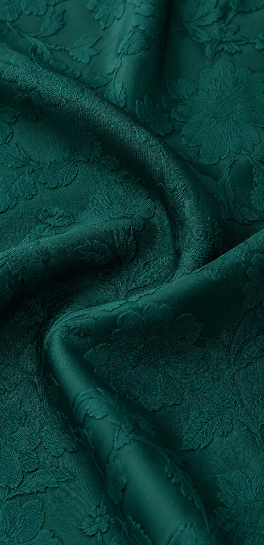 Evelina Emerald Jacquard Maxi Dress