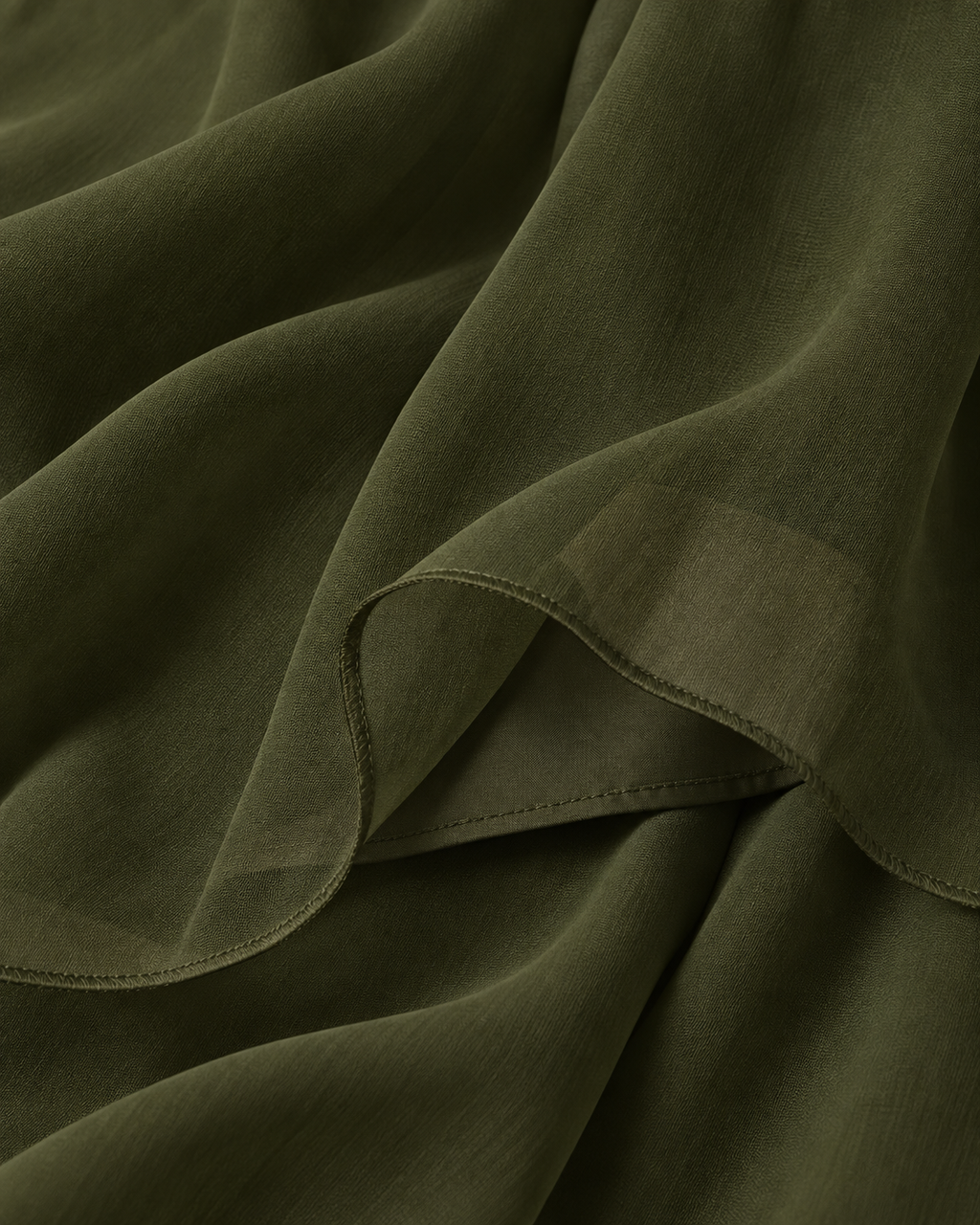 Maeve Olive Green Halter Chiffon Maxi Dress