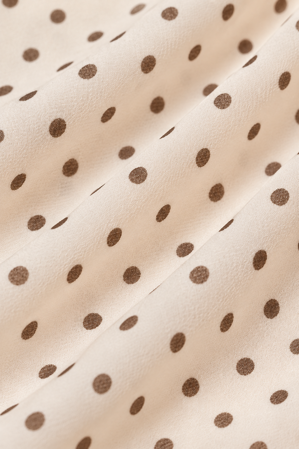 Lisette Apricot Polka Dot Chiffon Mini Dress