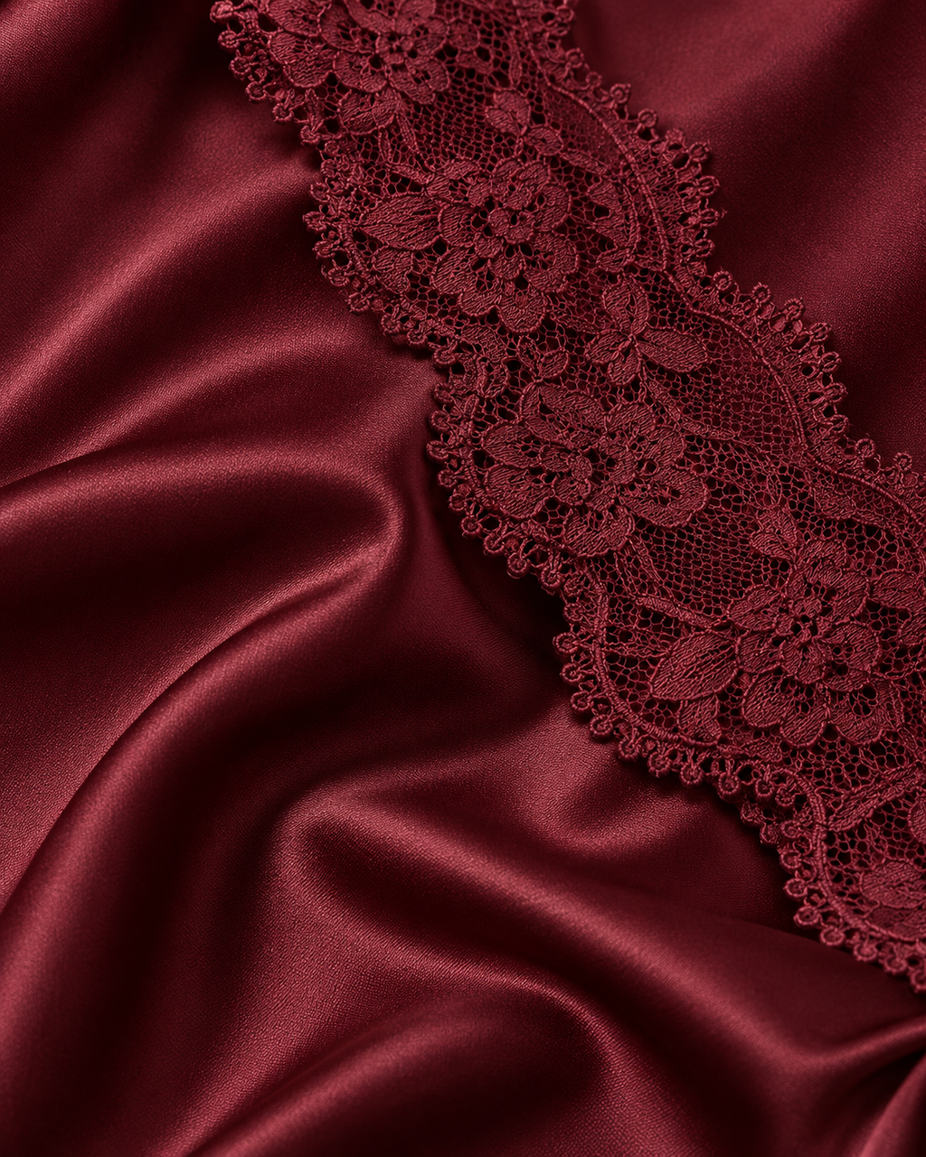 Evangeline Wine Red Lace Maxi Dress
