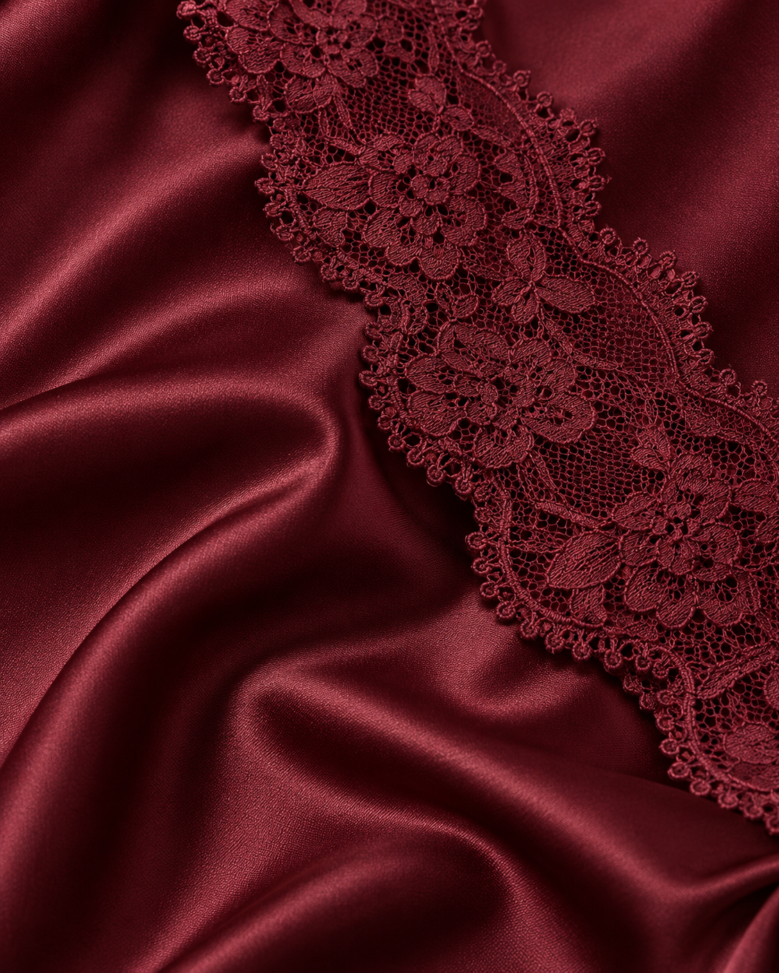 Evangeline Wine Red Lace Maxi Dress